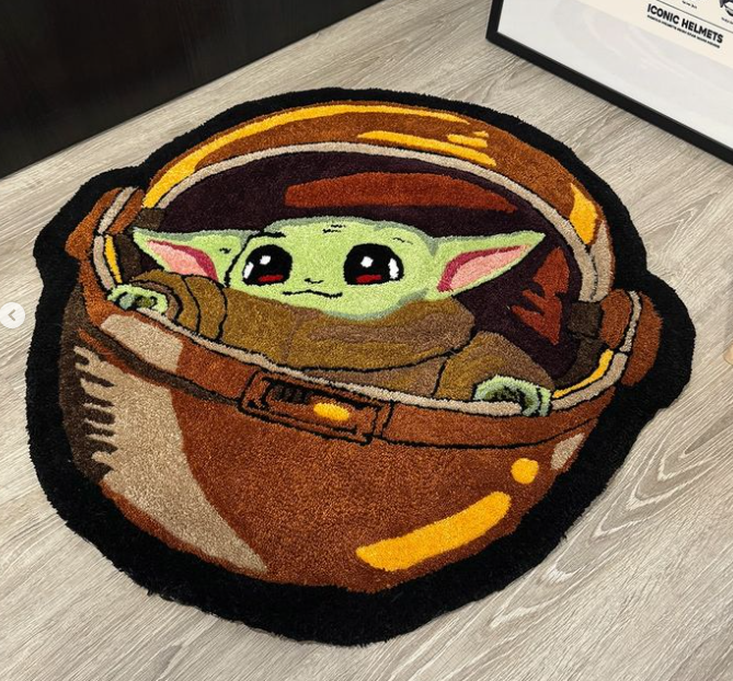 alfombra personalizada baby yoda